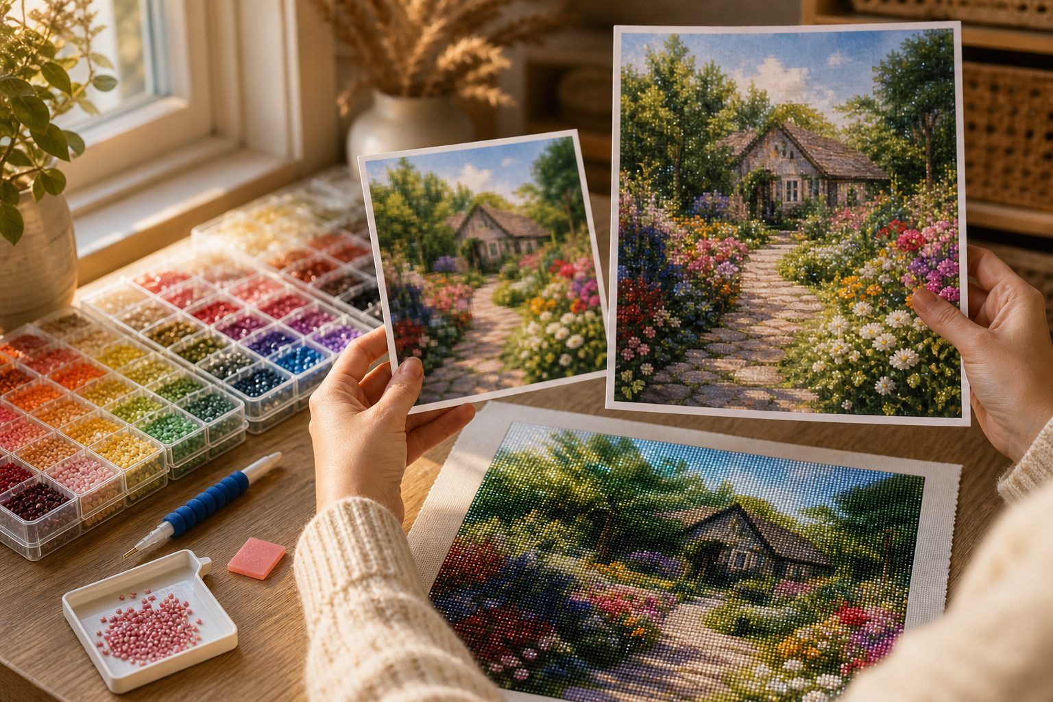 Choisir la bonne photo, la taille et les diamants pour un résultat fidèle