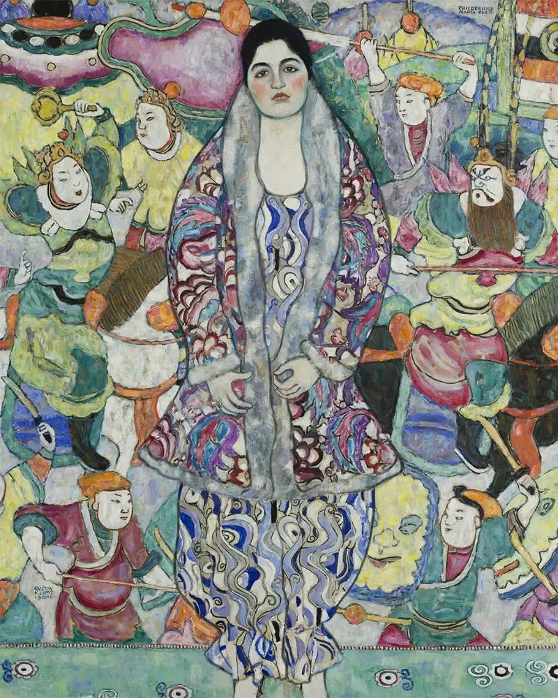 Broderie diamant Portrait de Friederike Maria Beer - Klimt