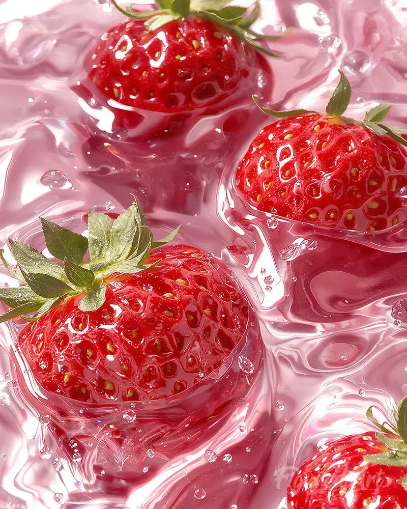 Broderie diamant Rêve de Fraises