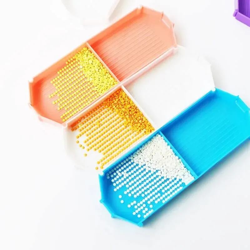 Double Plateau Organisateur - Accessoire pratique pour broderie diamant