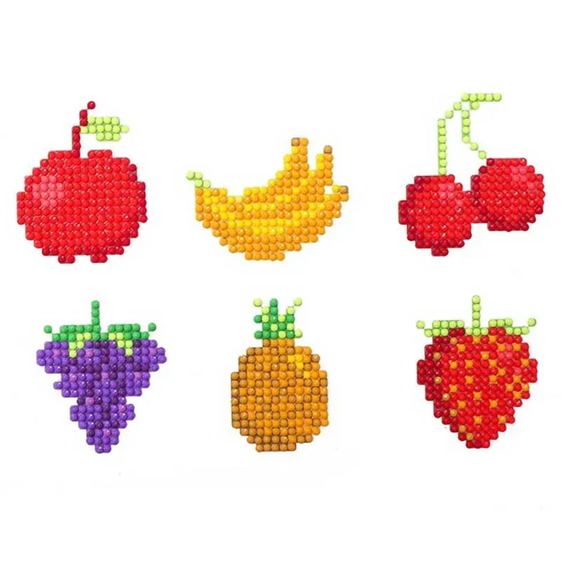 Autocollants Diamond Painting Fruits pour Enfants à personnaliser