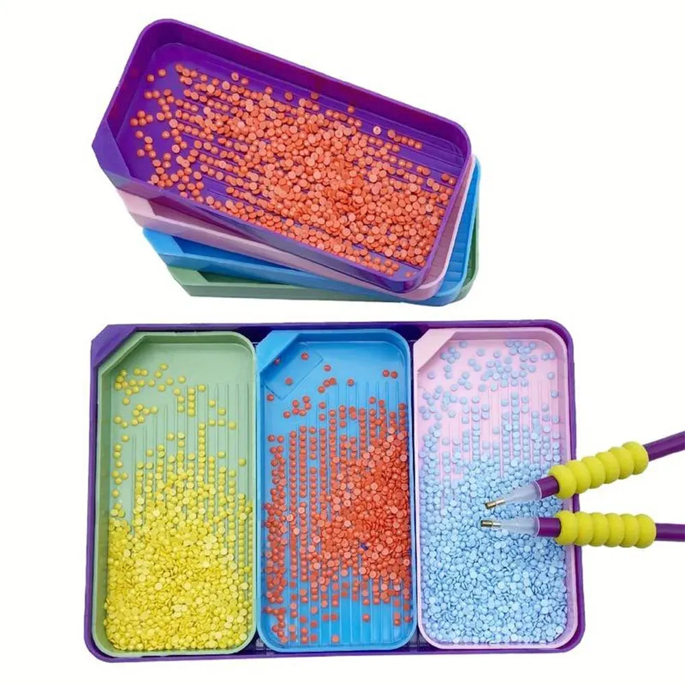 Plateaux multifonctionnels pour organiser votre diamond painting