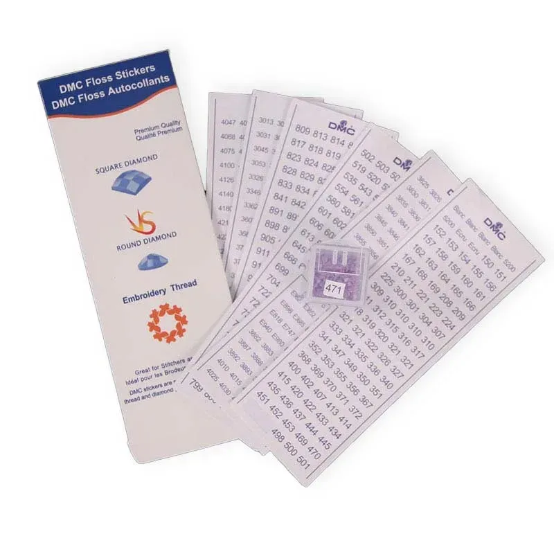Étiquettes Premium pour ranger vos diamants DMC en broderie diamant