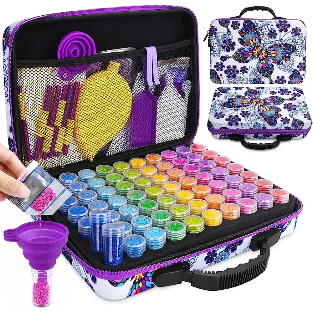 Étui de rangement Papillon pour accessoires de diamond painting