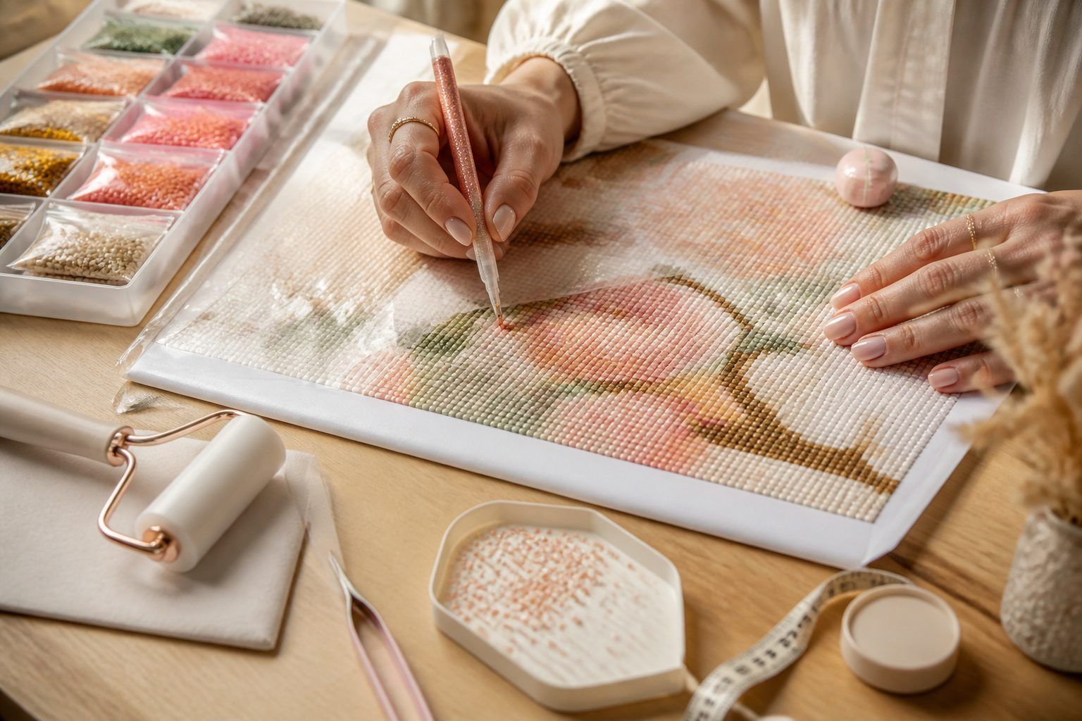 Comment faire une broderie diamant sans abîmer la toile ?