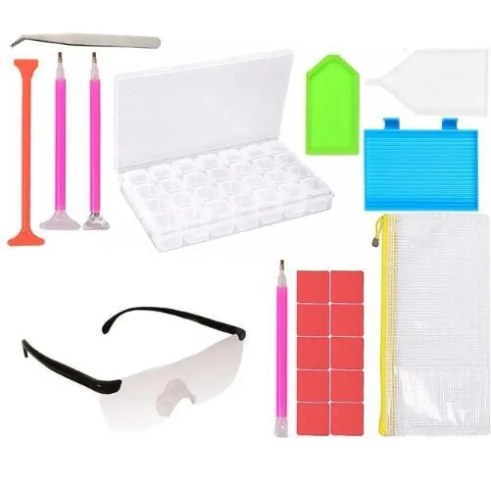 Kit complet 2 - accessoires essentiels pour broderie diamant