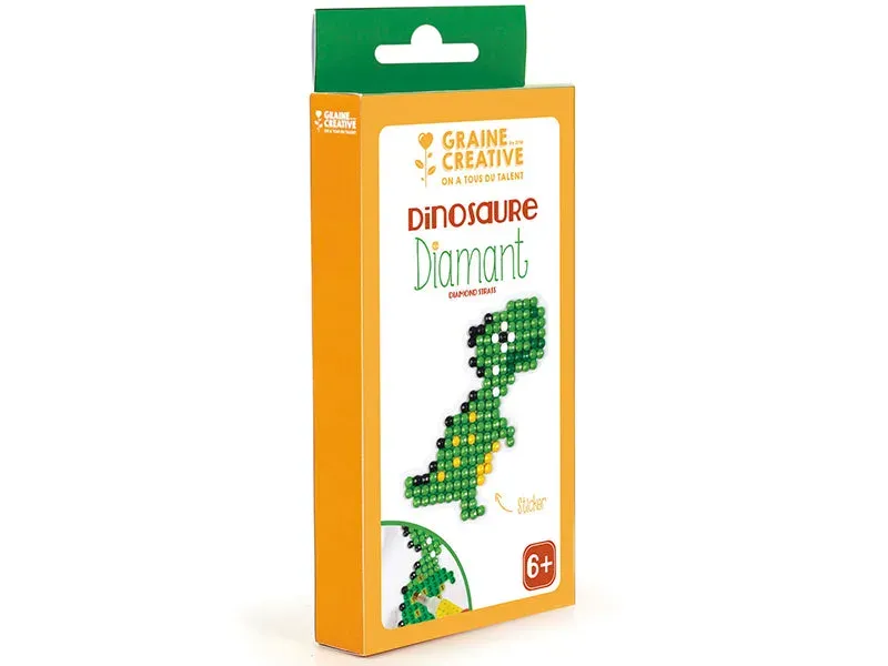 Broderie diamant Kit diamond painting dinosaure enfant à coller