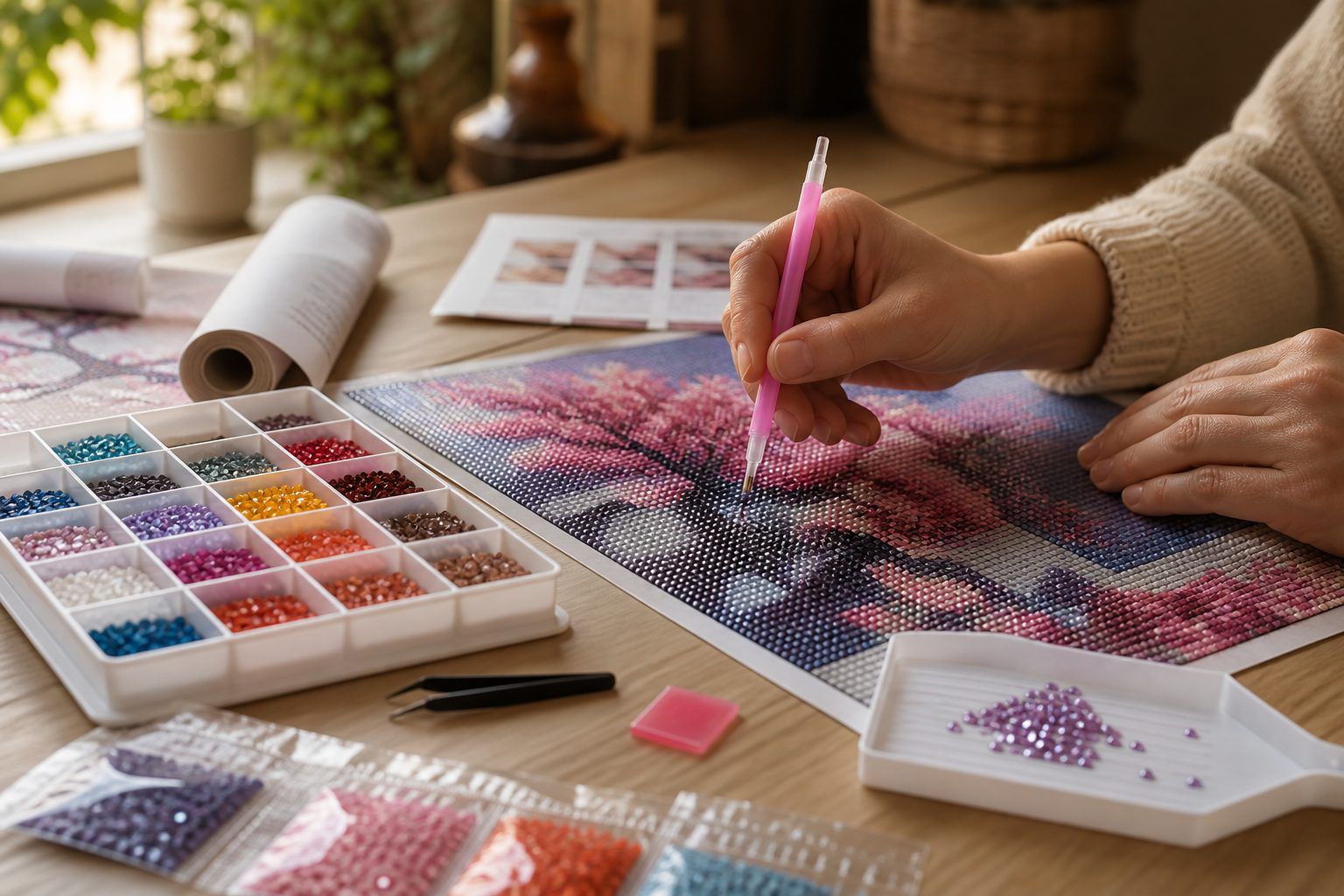 Comment faire du diamond painting avec un kit complet ?