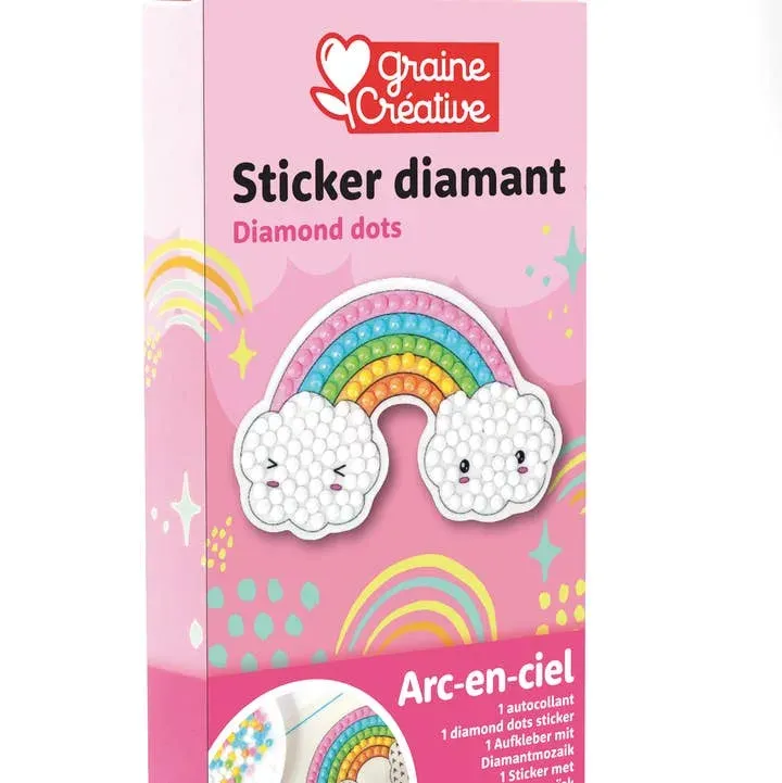 Broderie diamant Kit DIY diamant mosaïque Arc-en-ciel à coller