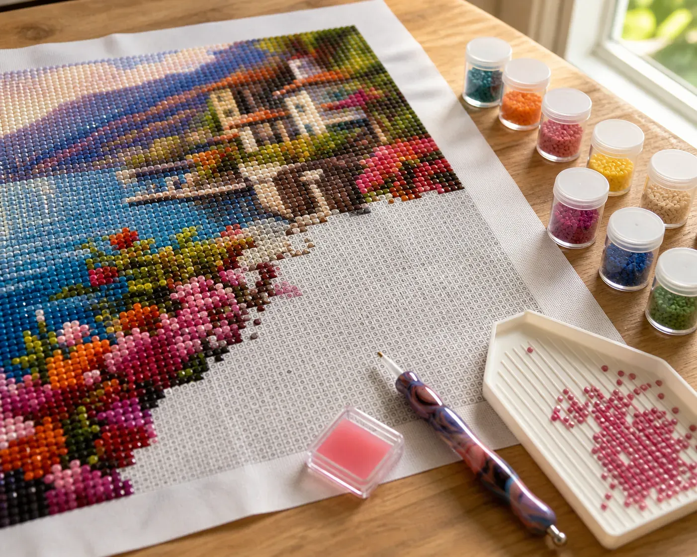 Un kit peinture diamant bien choisi facilite chaque geste
