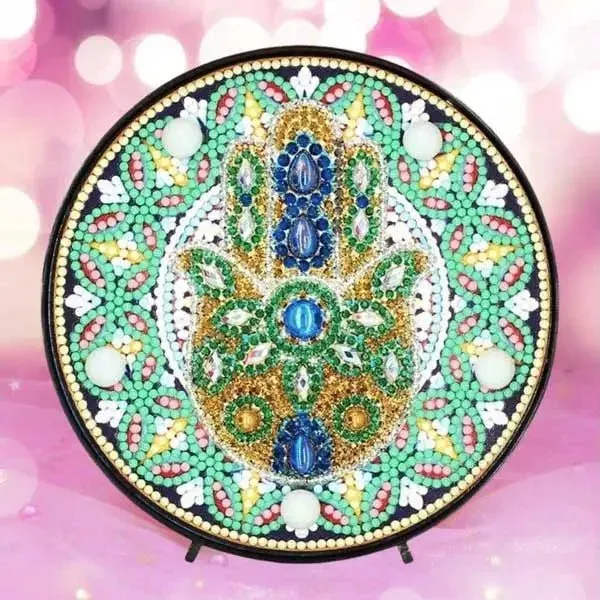 Lampe LED Diamond Painting Main Hamsa pour broderie lumineuse