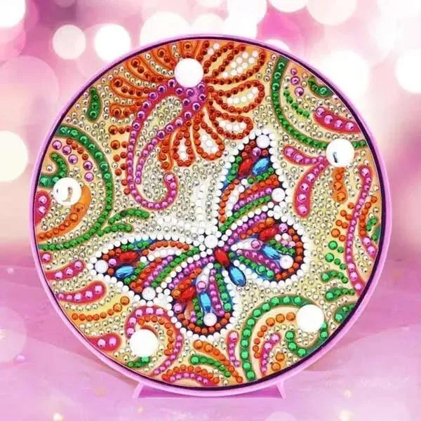Lampe LED Diamond Painting - Papillon pour broderie lumineuse