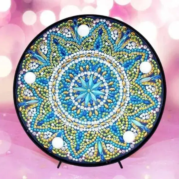 Lampe LED Diamond Painting Cristal Mandala