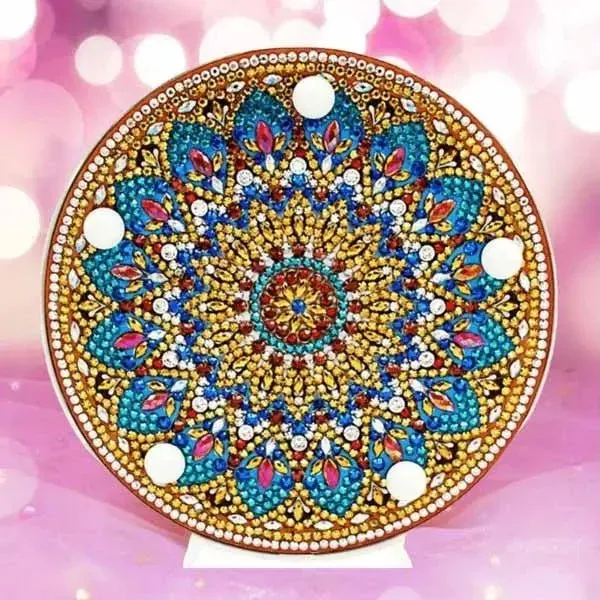 Lampe LED Diamond Painting Étoile Mandala