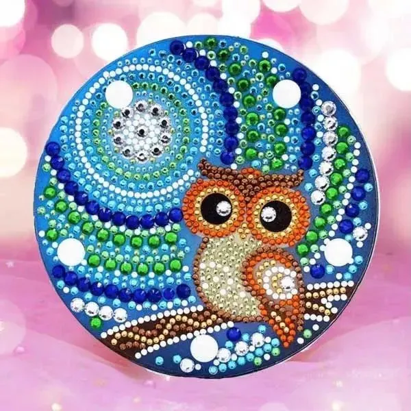 Lampe LED Diamond Painting - Éclairage doux pour broderie hibou