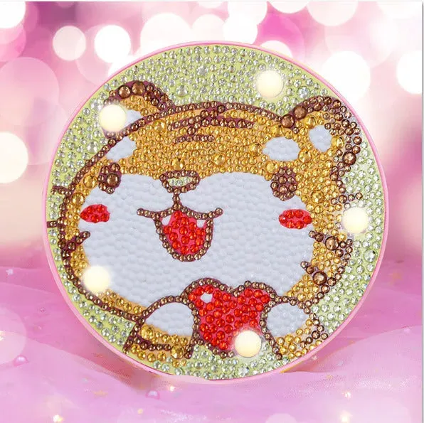 Lampe LED Diamond Painting Tigre