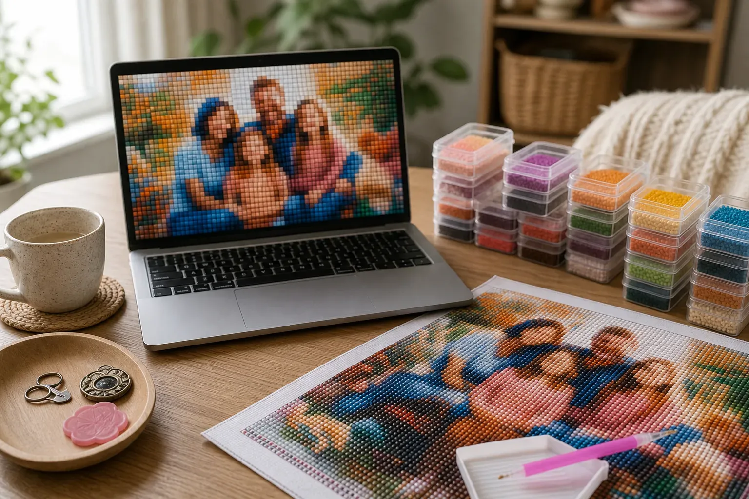 Un logiciel de broderie diamant gratuit peut-il créer votre grille ?