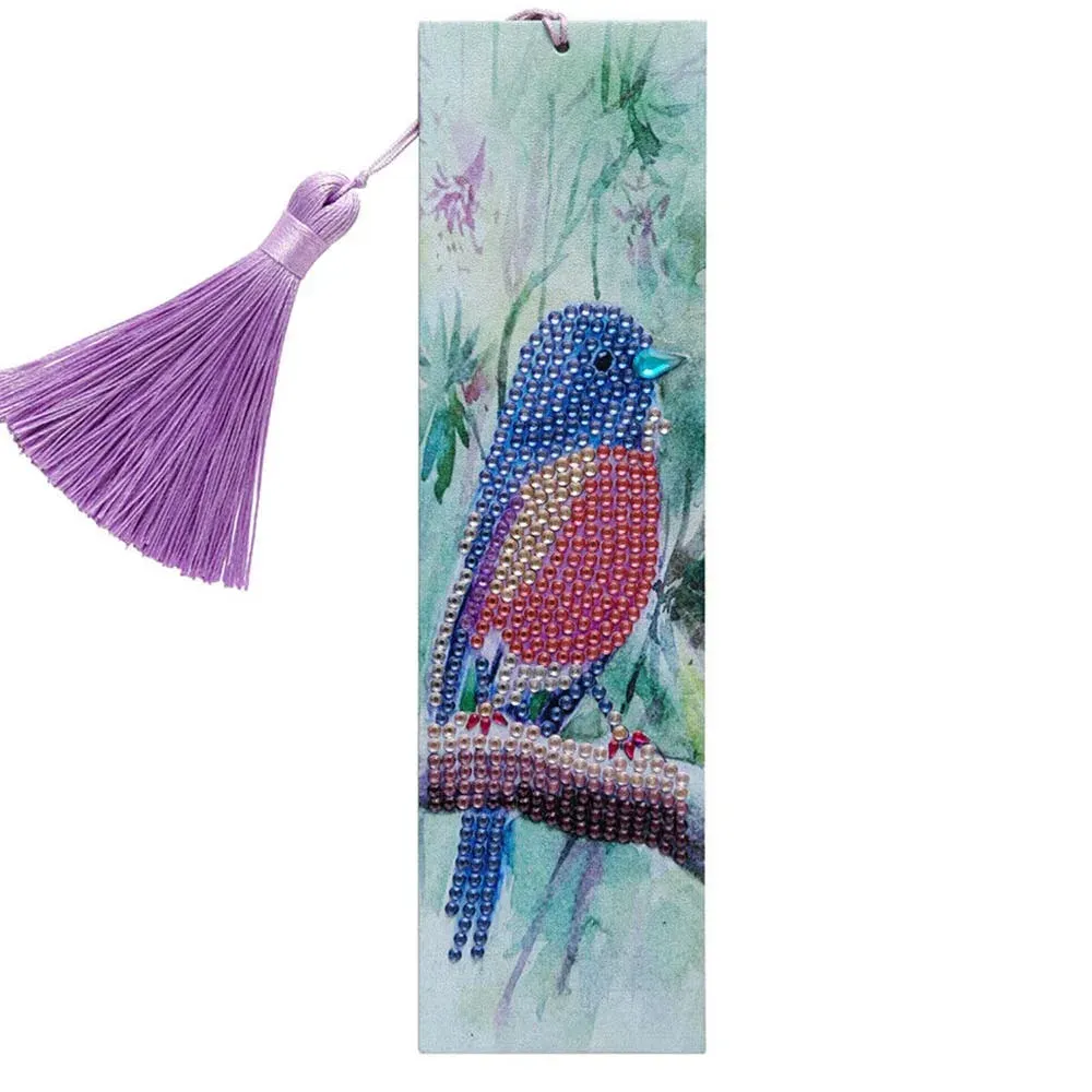 Marque-pages Diamond Painting Oiseau - Élégance à broder soi-même