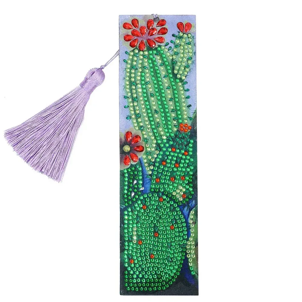 Marque-pages Diamond Painting Cactus pour vos lectures et broderies