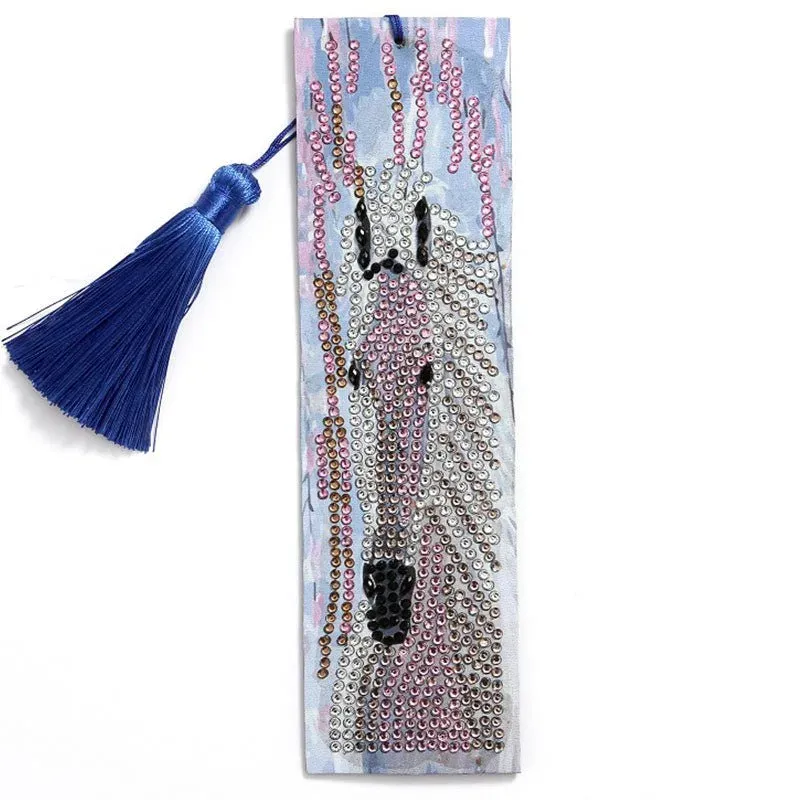 Marque-pages Cheval en broderie diamant - Élégance équestre à créer
