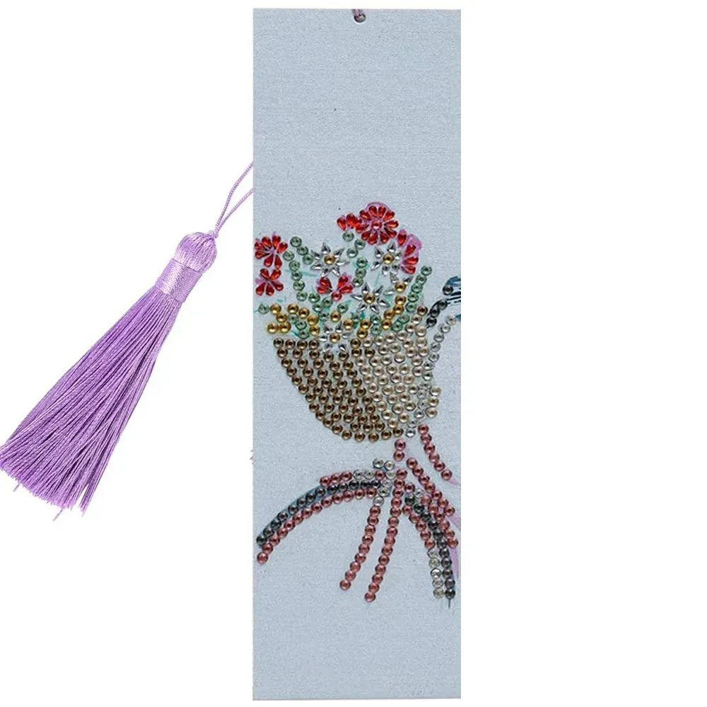 Marque-pages Diamond Painting Panier de Fleurs pour brodeurs