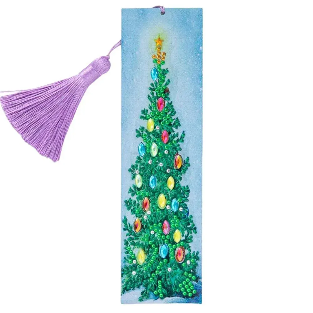 Marque-pages Diamond Painting Sapin de Noël pour vos lectures festives