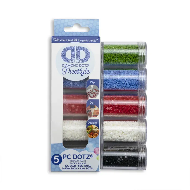Assortiment de strass ronds Diamond Dotz, 5 couleurs