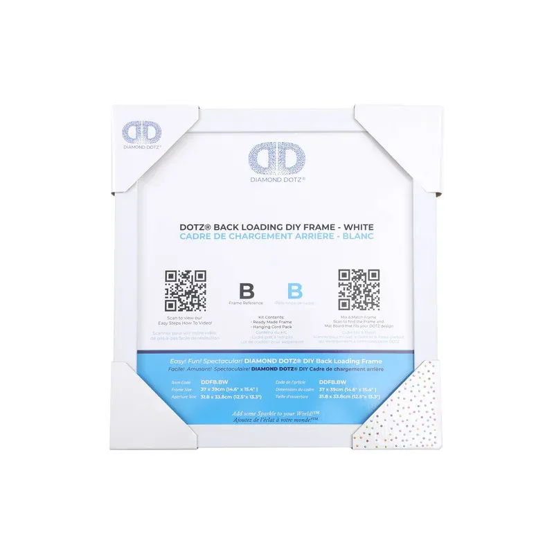 Cadre blanc série B Diamond Dotz pour broderie diamant