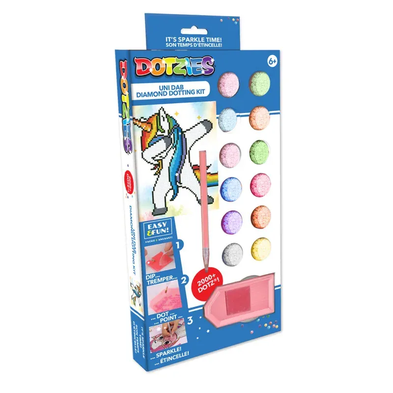 Coffret broderie diamant licorne Dotzies débutant