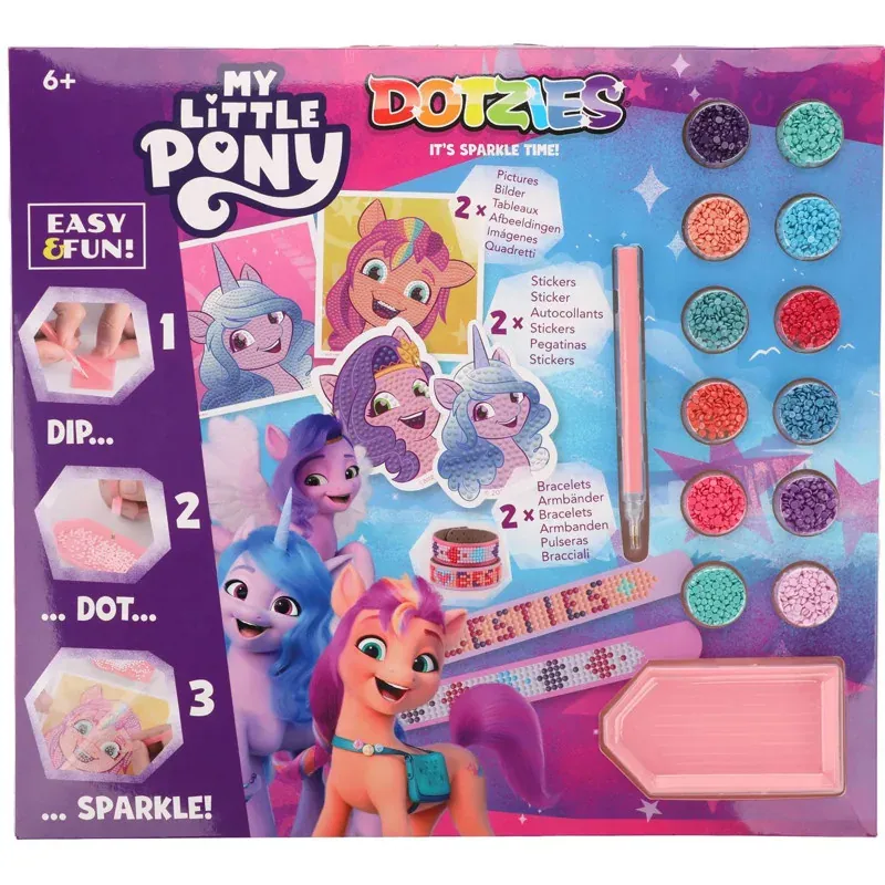 Coffret broderie diamant My Little Pony, 6 créations