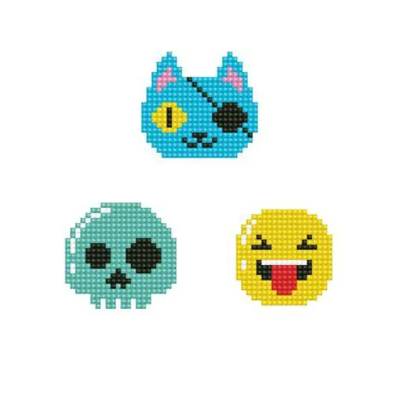 Kit broderie diamant 3 stickers look à décorer