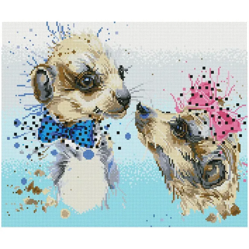 Kit broderie diamant l’amour tout simplement, 42 x 50 cm