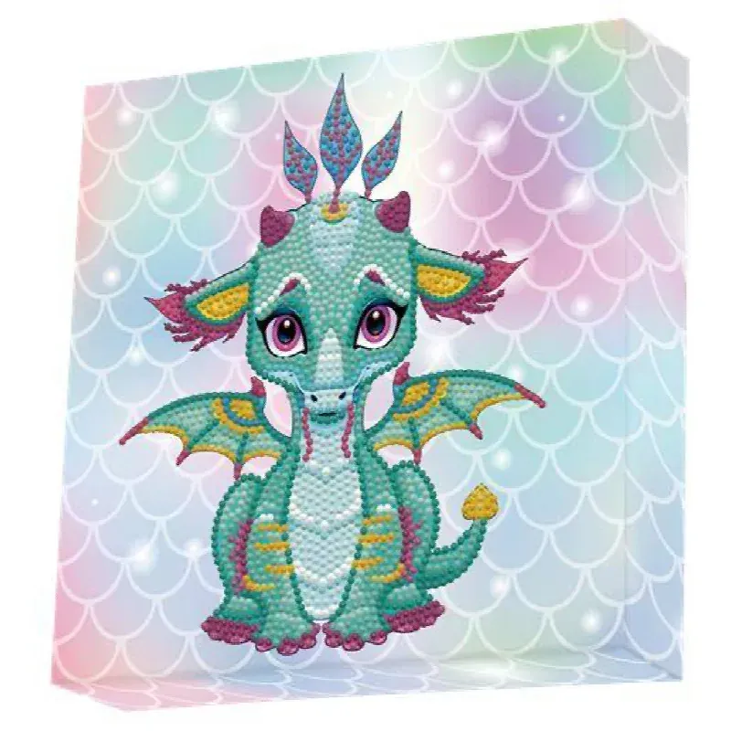 Kit broderie diamant Ariel le bébé dragon, 22 x 22 cm