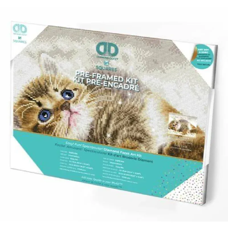 Kit broderie diamant Baby Pie pré-encadré, 31 x 41 cm