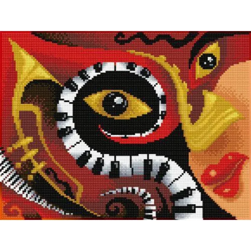 Kit broderie diamant bar de jazz, 41 x 31 cm