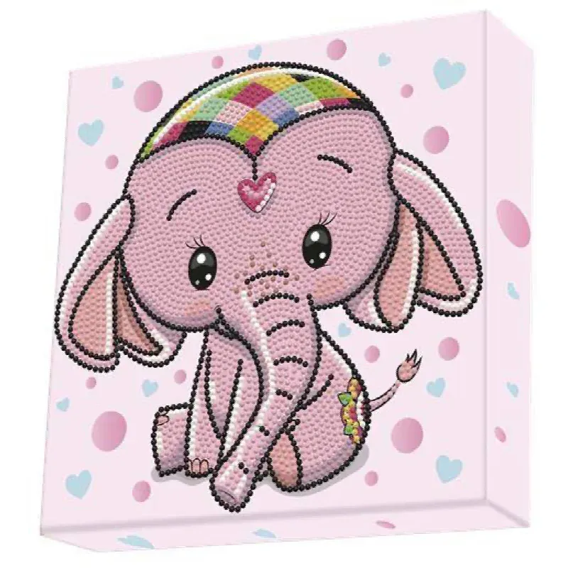 Kit broderie diamant bébé princesse sur boîte, 22 x 22 cm