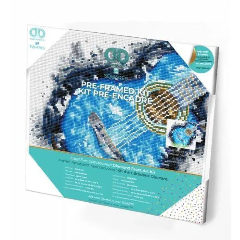 Kit broderie diamant Blue Grass pré-encadré, 31 x 41 cm