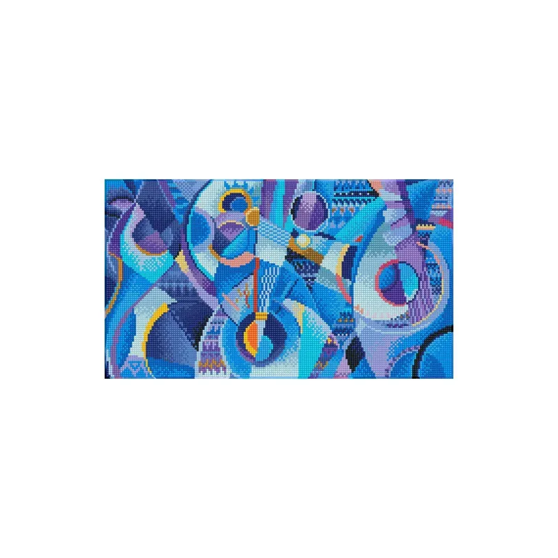 Kit broderie diamant Blue Moods, 47 x 27 cm