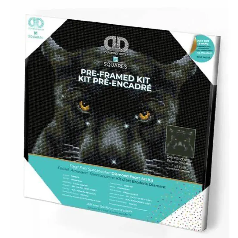 Kit broderie diamant carré If Looks Could Kill pré-encadré