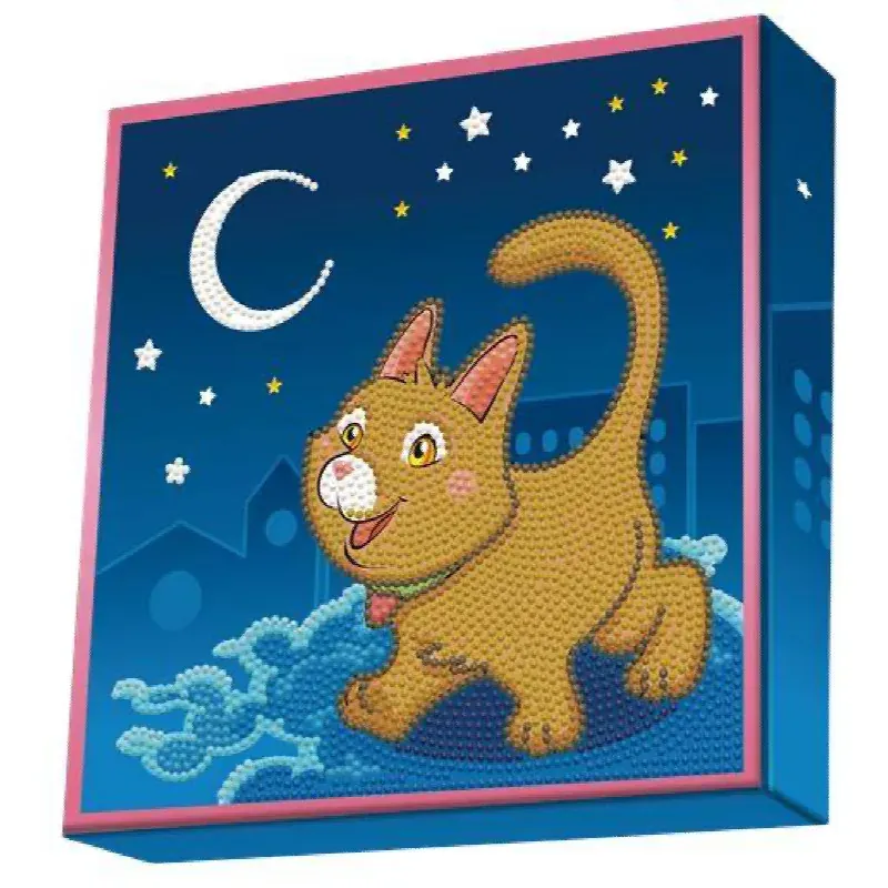 Kit broderie diamant chien aventureux, 22 x 22 cm