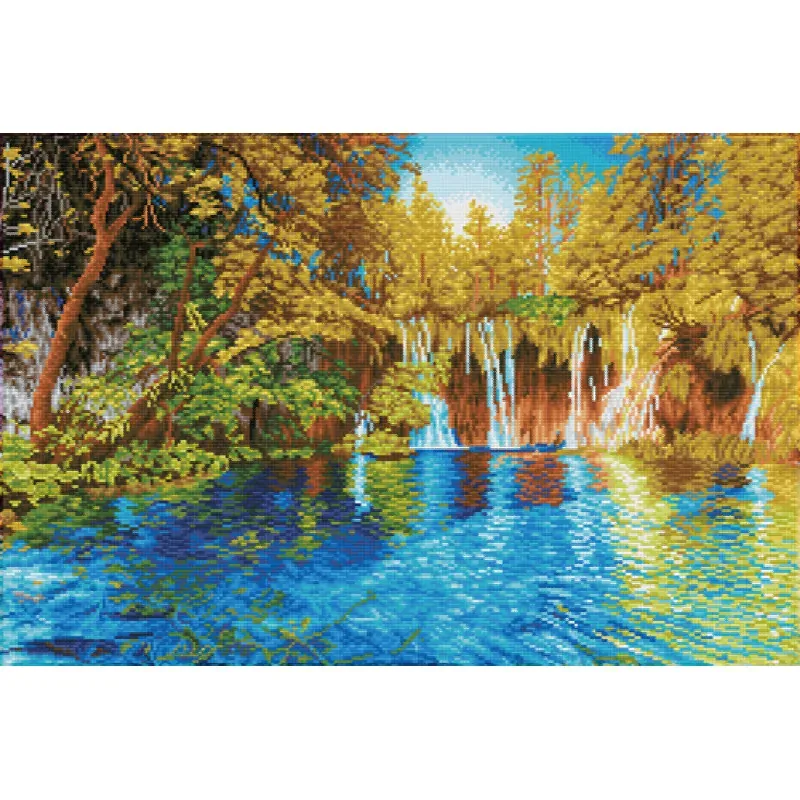 Kit broderie diamant chutes exceptionnelles, 40 x 60 cm