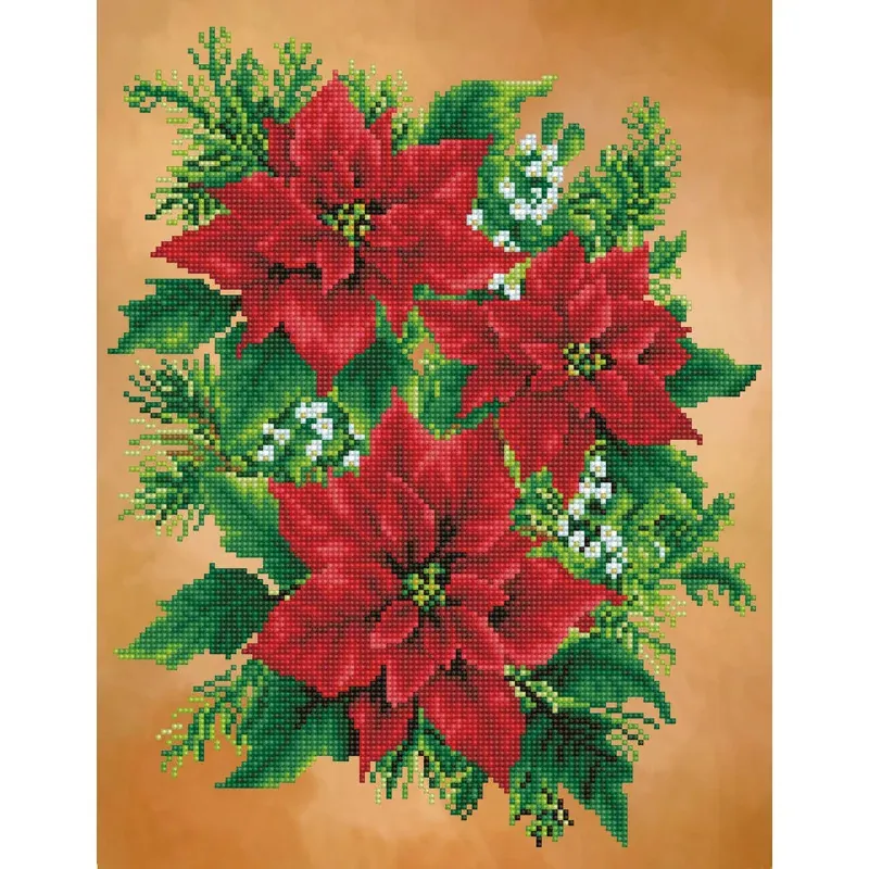 Kit broderie diamant esprit de Noël, 45,7 x 35,5 cm