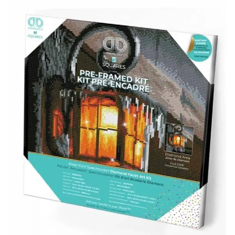 Kit broderie diamant Frosty Light pré-encadré