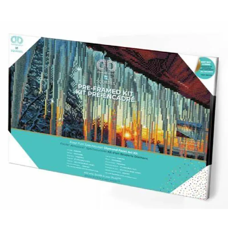Kit broderie diamant Frosty Morn pré-encadré, 31 x 41 cm