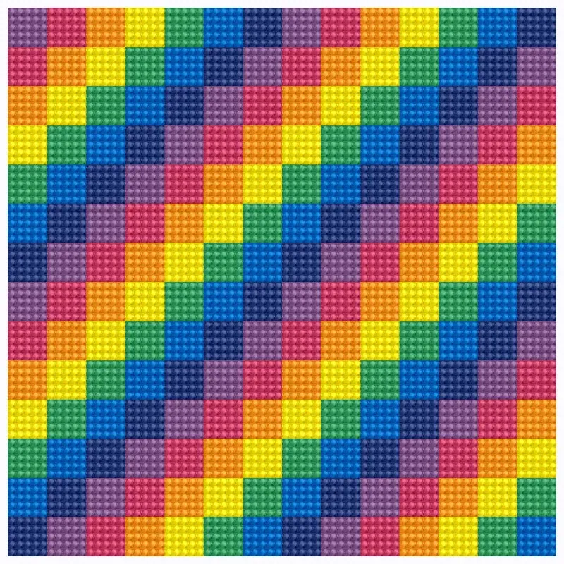 Kit broderie diamant géométrie, 20,3 x 20,3 cm