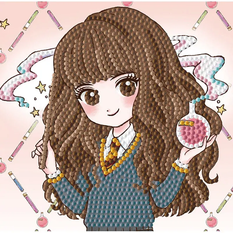 Kit broderie diamant Hermione Granger, 15,24 x 15,24 cm