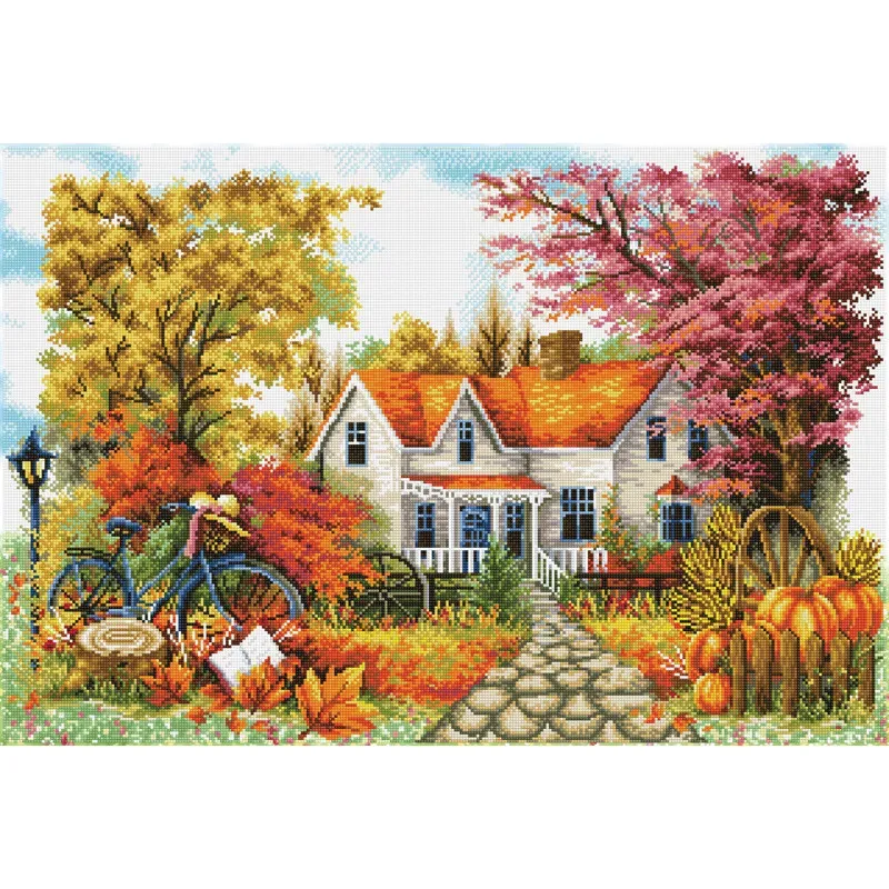 Kit broderie diamant Jours d’automne, 61 x 90 cm