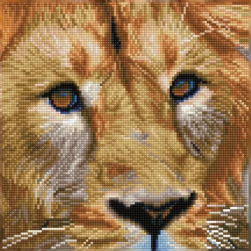 Kit broderie diamant jungle magique, 30 x 30 cm