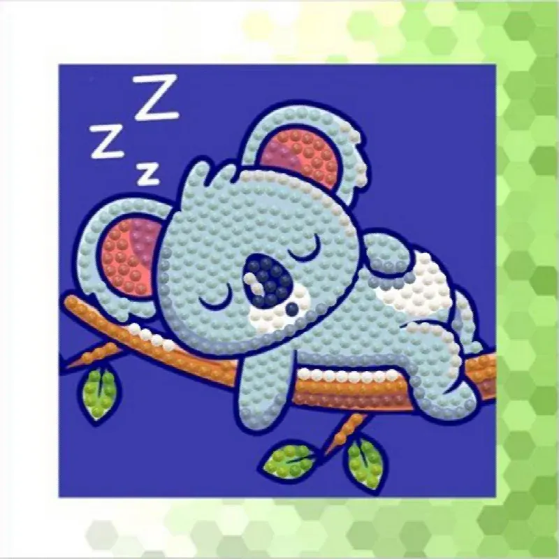 Kit broderie diamant koala Quick Dotz, 13 x 13 cm