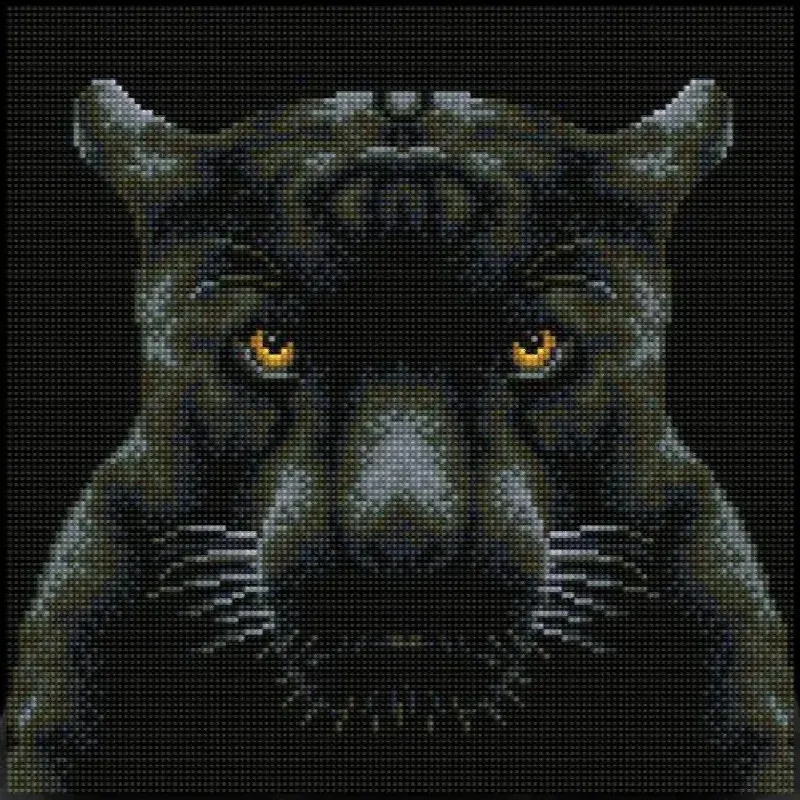 Kit broderie diamant Le regard qui tue, 31 x 41 cm